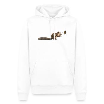 petit tamia - Sweat à capuche Premium bio Homme - blanc - Devant - Nico (187cm)