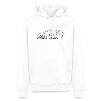 Skateboard skate skateboard skateur longboard - Sweat à capuche Premium bio Homme - blanc - Devant - Nico (187cm)