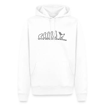 Biathlon Gift Biathlete Winter Sports Skier - Men’s Premium Organic Hoodie - white - Front - Nico (187cm)