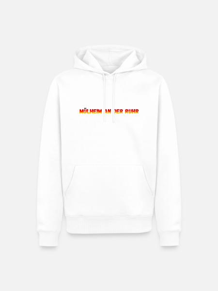 Mülheim an der Ruhr - Männer Premium Bio Hoodie - Weiß