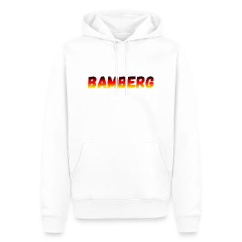 Bamberg - Men’s Premium Organic Hoodie - white - Front - Nico (187cm)