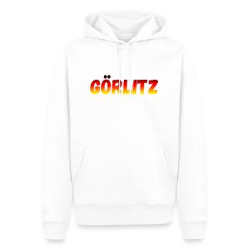 Görlitz - Männer Premium Bio Hoodie - Weiß - Vorne - Nico (187cm)