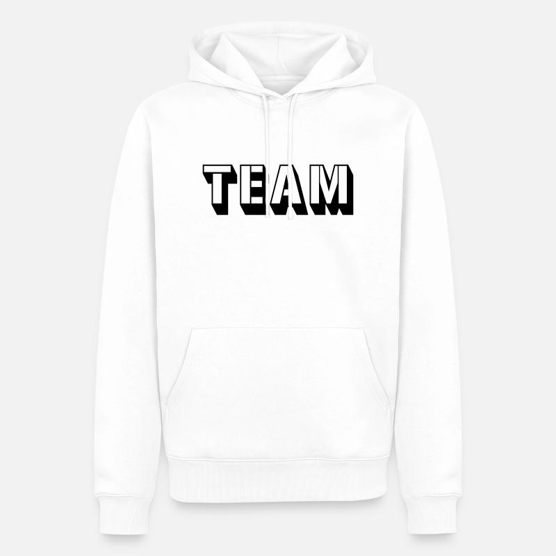 Équipe 1 - Sweat à capuche Premium bio Homme - blanc