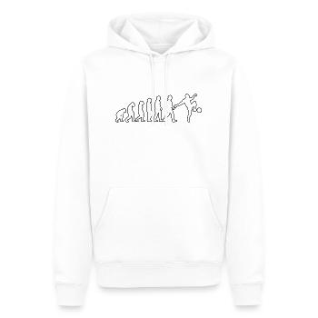 Soccer Team Soccer Design Soccer Player - Men’s Premium Organic Hoodie - white - Front - Nico (187cm)