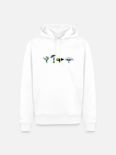Baobabs of Africa - Männer Premium Bio Hoodie - Weiß