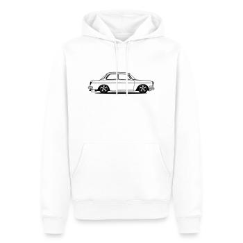 Auto, Stufe, Oldtimer, Typ 3 - Männer Premium Bio Hoodie - Weiß - Vorne - Nico (187cm)