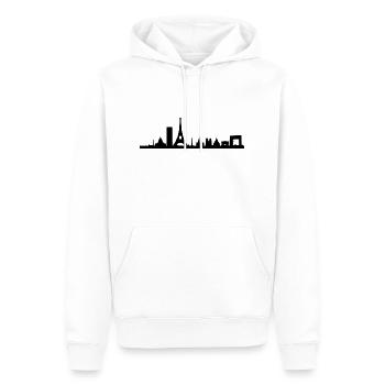 Silhouette Paris - Sweat à capuche Premium bio Homme - blanc - Devant - Nico (187cm)
