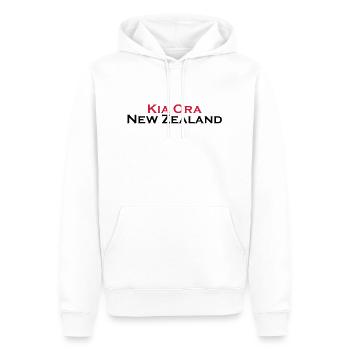 Kia Ora New Zealand - Männer Premium Bio Hoodie - Weiß - Vorne - Nico (187cm)