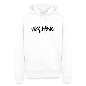 Fishing - Männer Premium Bio Hoodie - Weiß - Vorne - Nico (187cm)