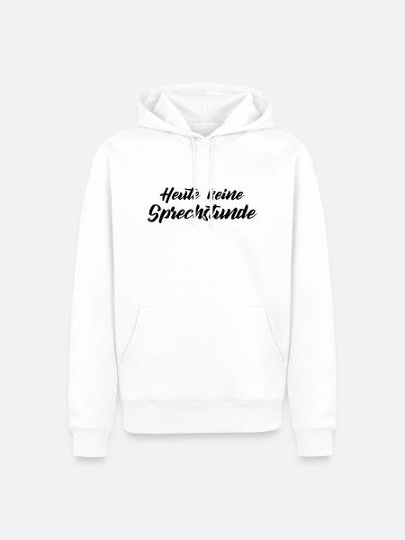 No office hours today - Men’s Premium Organic Hoodie - white