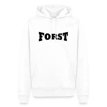 logo forestier - Sweat à capuche Premium bio Homme - blanc - Devant - Nico (187cm)