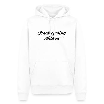 track cycling addict - Männer Premium Bio Hoodie - Weiß - Vorne - Nico (187cm)