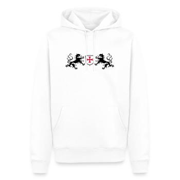 Löwen Templer Kreuz - Sweat à capuche Premium bio Homme - blanc - Devant - Nico (187cm)