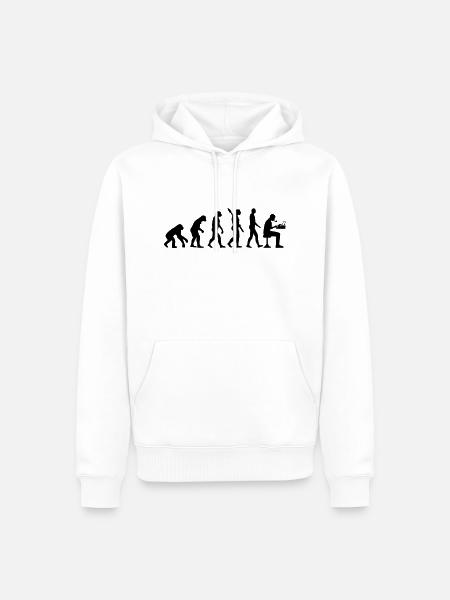 Journaliste - Sweat à capuche Premium bio Homme - blanc