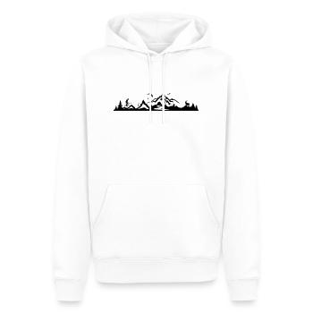 Skyline - Berge Alpen - Männer Premium Bio Hoodie - Weiß - Vorne - Nico (187cm)