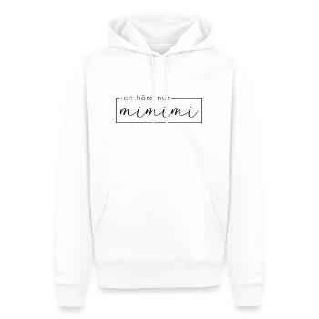 mimimi - Männer Premium Bio Hoodie - Weiß - Vorne - Nico (187cm)