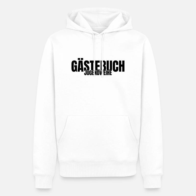 Jugendweihe 2021 | Lustiges Jugendweihe Geschenk - Männer Premium Bio Hoodie - Weiß