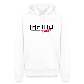 GG WP EASY - Männer Premium Bio Hoodie - Weiß - Vorne - Nico (187cm)
