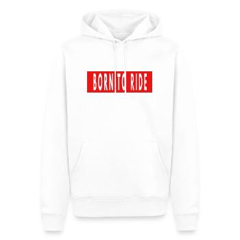 Born To Ride - Männer Premium Bio Hoodie - Weiß - Vorne - Nico (187cm)