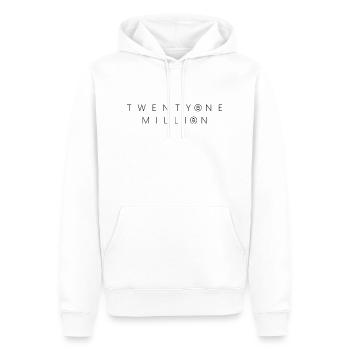 Bitcoin - Twenty One Million - black - Männer Premium Bio Hoodie - Weiß - Vorne - Nico (187cm)