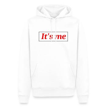 It`s me - Männer Premium Bio Hoodie - Weiß - Vorne - Nico (187cm)