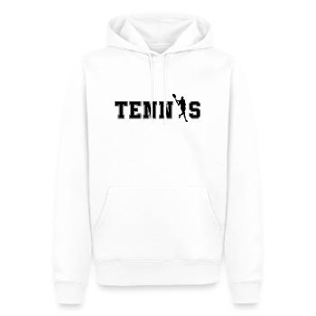 tennis - Männer Premium Bio Hoodie - Weiß - Vorne - Nico (187cm)