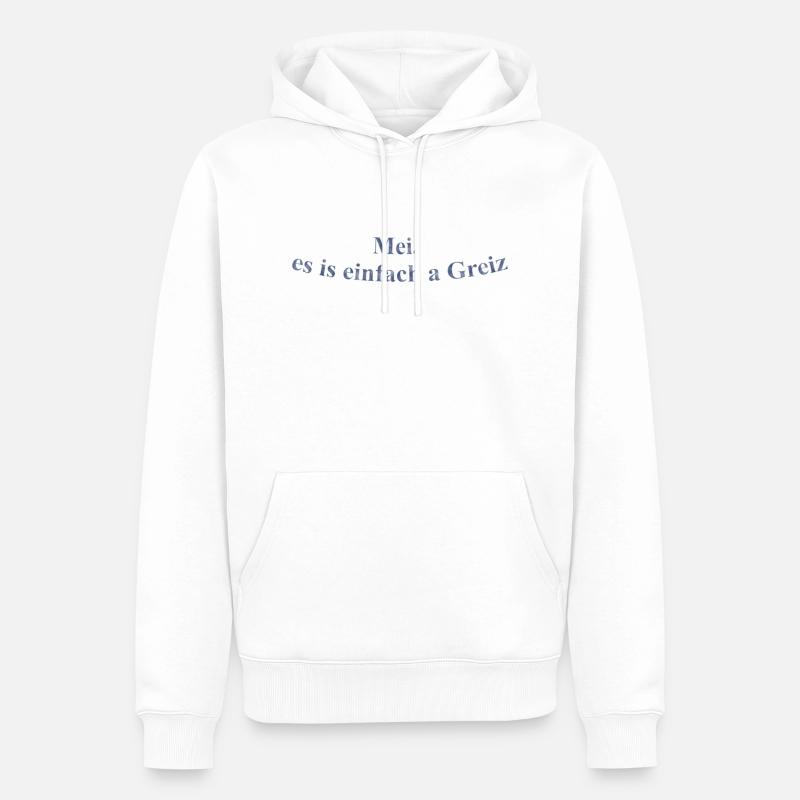 Einfach a Greiz - Männer Premium Bio Hoodie - Weiß