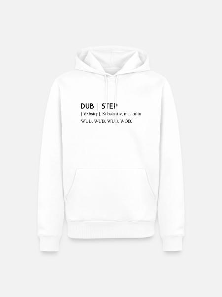 Music Definition Genre Dubstep - Männer Premium Bio Hoodie - Weiß