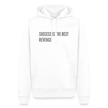 Success is the best revenge. - Men’s Premium Organic Hoodie - white - Front - Nico (187cm)