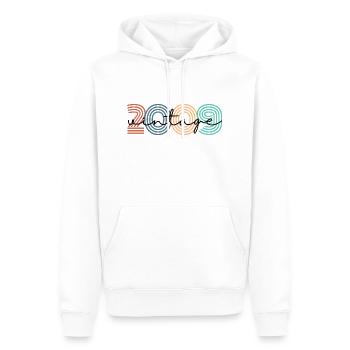 2009 Vintage Retro - Männer Premium Bio Hoodie - Weiß - Vorne - Nico (187cm)
