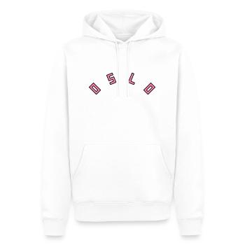 Oslo - Männer Premium Bio Hoodie - Weiß - Vorne - Nico (187cm)