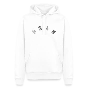 Oslo - Männer Premium Bio Hoodie - Weiß - Vorne - Nico (187cm)