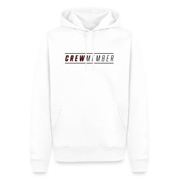 membre d’équipage - Sweat à capuche Premium bio Homme - blanc - Devant - Nico (187cm)