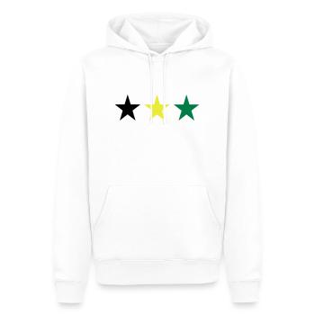 Jamaika - Männer Premium Bio Hoodie - Weiß - Vorne - Nico (187cm)