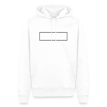 Frame frame / / rectangle / / square / / Text - Men’s Premium Organic Hoodie - white - Front - Nico (187cm)