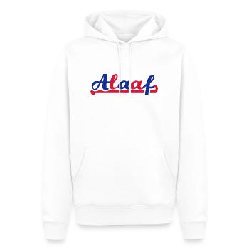 Alaaf - Männer Premium Bio Hoodie - Weiß - Vorne - Nico (187cm)