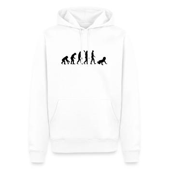 Évolution Bébé - Sweat à capuche Premium bio Homme - blanc - Devant - Nico (187cm)