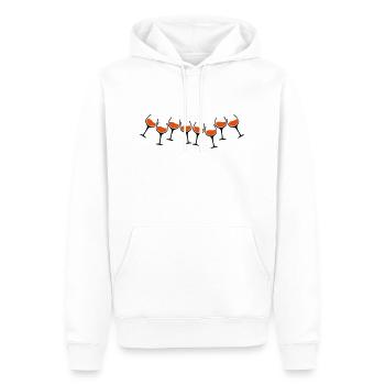 rotwein glaeser - Männer Premium Bio Hoodie - Weiß - Vorne - Nico (187cm)
