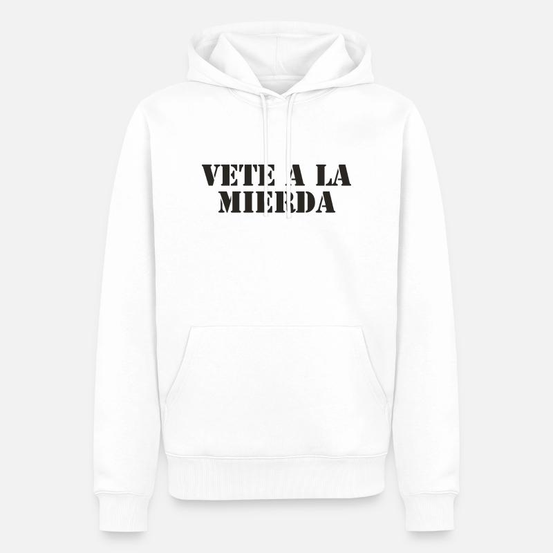 Espagnol Proverbe langue espagnole - Sweat à capuche Premium bio Homme - blanc