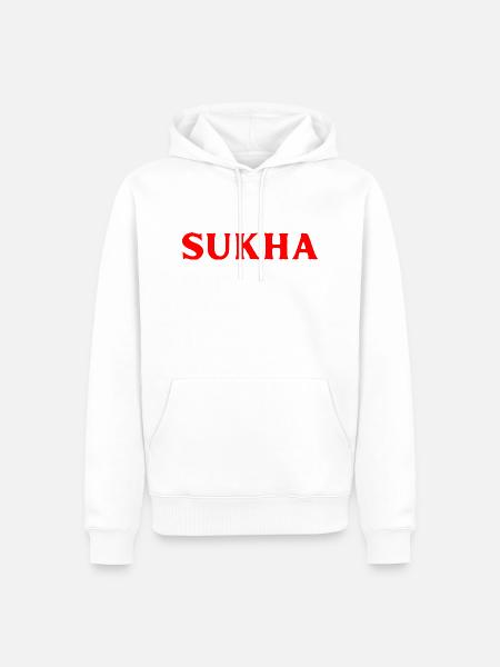 Thai Sprache Fröhlichkeit - Männer Premium Bio Hoodie - Weiß