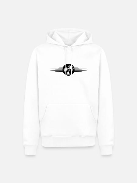 Palm Tree Symbol Island - Men’s Premium Organic Hoodie - white