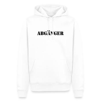 abgänger - Männer Premium Bio Hoodie - Weiß - Vorne - Nico (187cm)