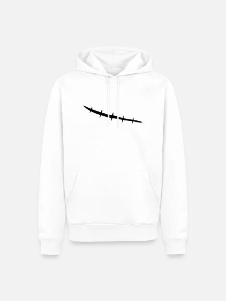 stitched_scar - Men’s Premium Organic Hoodie - white