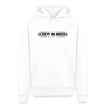 Crew Member Stars Design - Sweat à capuche Premium bio Homme - blanc - Devant - Nico (187cm)