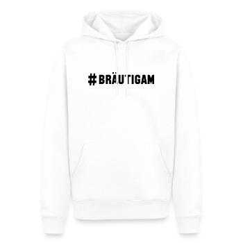 # bräutigam - Männer Premium Bio Hoodie - Weiß - Vorne - Nico (187cm)
