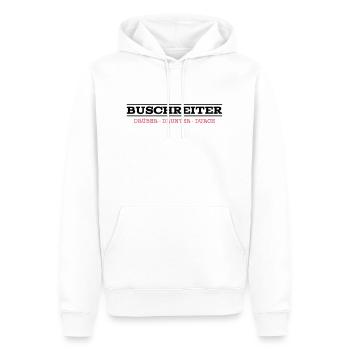Buschreiter DDD - Männer Premium Bio Hoodie - Weiß - Vorne - Nico (187cm)