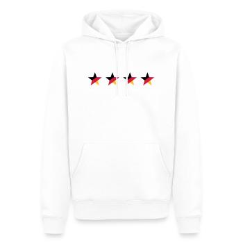 Deutschland 4 Sterne Fußball Weltmeister Germany - Männer Premium Bio Hoodie - Weiß - Vorne - Nico (187cm)