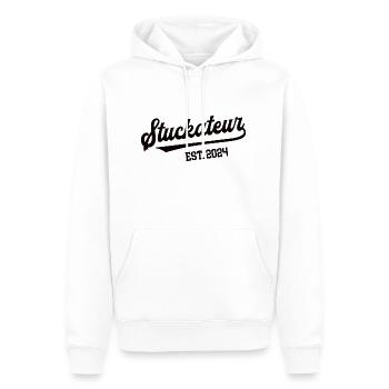 Stuckateur 2024 Beruf Stukkateur Gipser Maurer - Männer Premium Bio Hoodie - Weiß - Vorne - Nico (187cm)