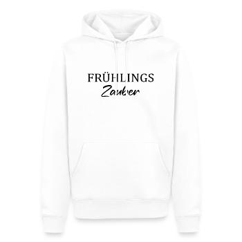 Frühlingszauber Zauberhaftes Frühlingsdesign - Männer Premium Bio Hoodie - Weiß - Vorne - Nico (187cm)