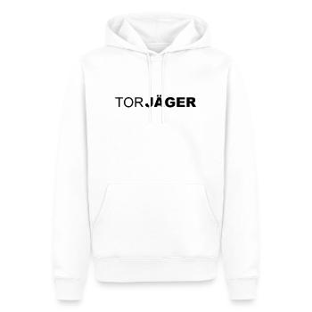 Torjäger - Fussball - Sport - Fußballspieler - Männer Premium Bio Hoodie - Weiß - Vorne - Nico (187cm)